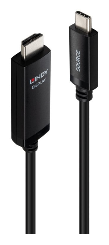 LINDY Hdmi Cable - 8k 60hz - USB-c - 1m - Black