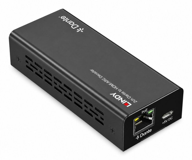 LINDY 2ch Dante To Hdmi Arc Decoder