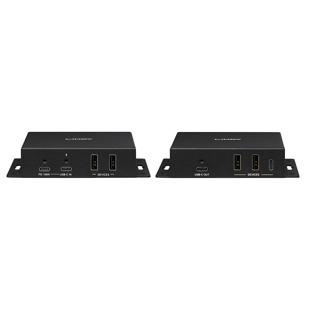 LINDY CAT6a Type C 4k60 Video And Data Hdbaset 3.0 Extender 100m