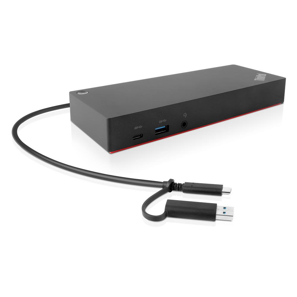 LENOVO Docking Station ThinkPad Hybrid USB-C with USB-A Dock - 3x USB 3.1 / 2x USB 2.0 / USB-C / Gigabit Ethernet / 2x DP / 2x HDMI - UK