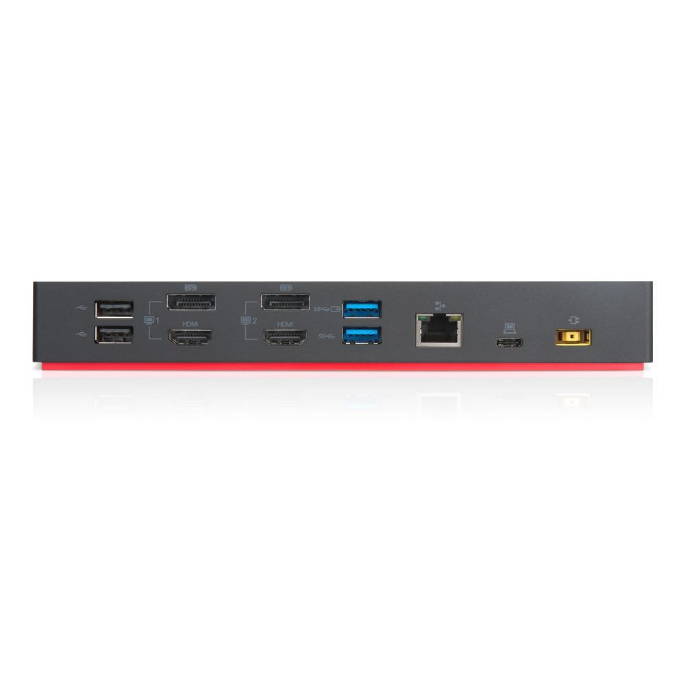 LENOVO Docking Station ThinkPad Hybrid USB-C with USB-A Dock - 3x USB 3.1 / 2x USB 2.0 / USB-C / Gigabit Ethernet / 2x DP / 2x HDMI - UK