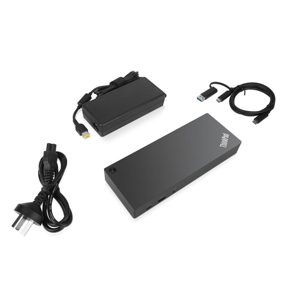 LENOVO Docking Station ThinkPad Hybrid USB-C with USB-A Dock - 3x USB 3.1 / 2x USB 2.0 / USB-C / Gigabit Ethernet / 2x DP / 2x HDMI - UK