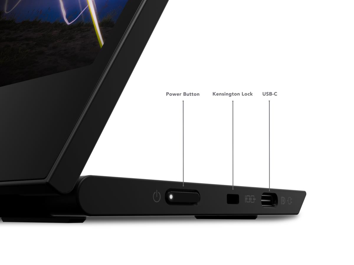 LENOVO Portable USB-C Monitor - ThinkVision M15 - 16in - 1920x1080 (Full HD) - Raven Black