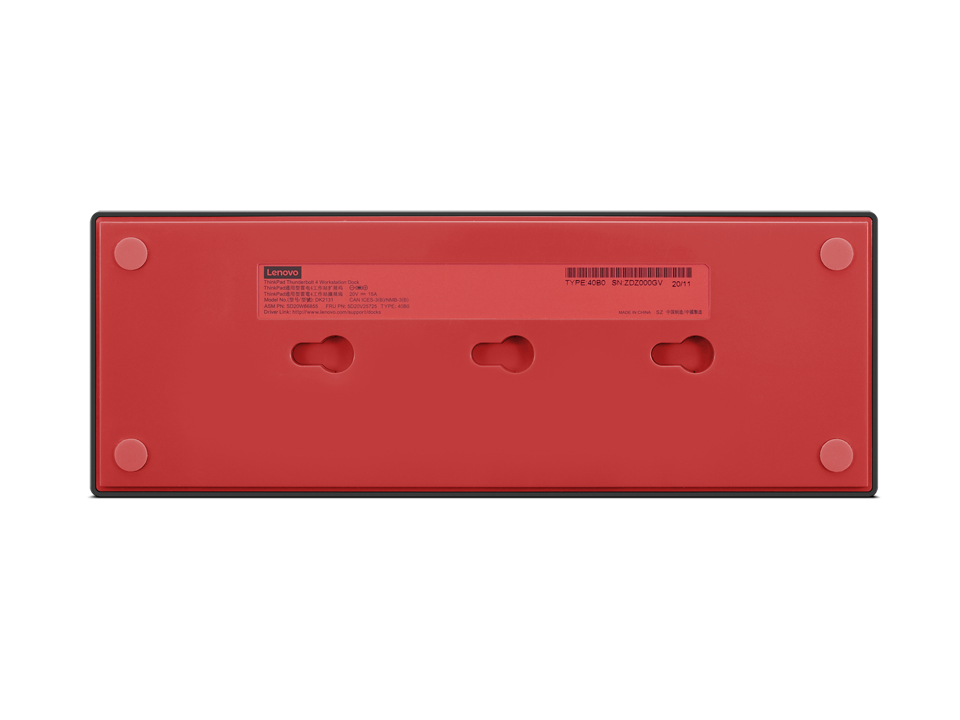LENOVO ThinkPad Thunderbolt 4 WorkStation Dock - Thunderbolt / HDMI / 2x DP / 4x USB-A / 1x USB-C / 3.5mm / Gbe / 230W USB Power Delivery - 300W adapter UK
