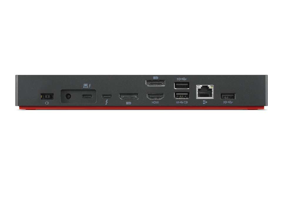 LENOVO ThinkPad Thunderbolt 4 WorkStation Dock - Thunderbolt / HDMI / 2x DP / 4x USB-A / 1x USB-C / 3.5mm / Gbe / 230W USB Power Delivery - 300W adapter UK
