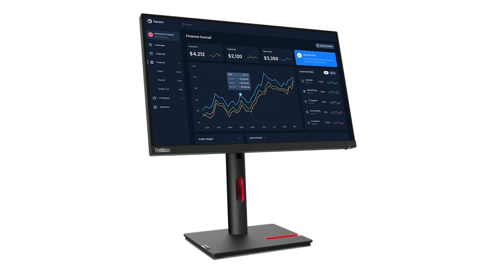 LENOVO Desktop Monitor - ThinkVision T22i-30 - 22in - 1920x1080 (Full HD) - IPS 4ms