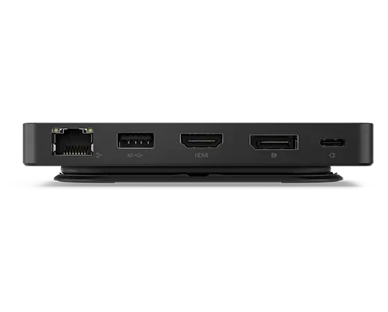 LENOVO USB-C Dual Display Travel Dock - HDMI 2.1 /  DP 1.4 / USB-A / 2x USB-C 10 Gbps / GbE  - 65W USB Power Delivery - with power adapter UK