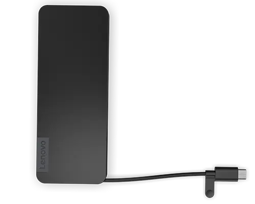 LENOVO USB-C Slim Travel Dock - HDMI 2.1 /  2x USB-A / 2x USB-C 3.2 Gen 2 / 65W USB passthrough - without power adapter