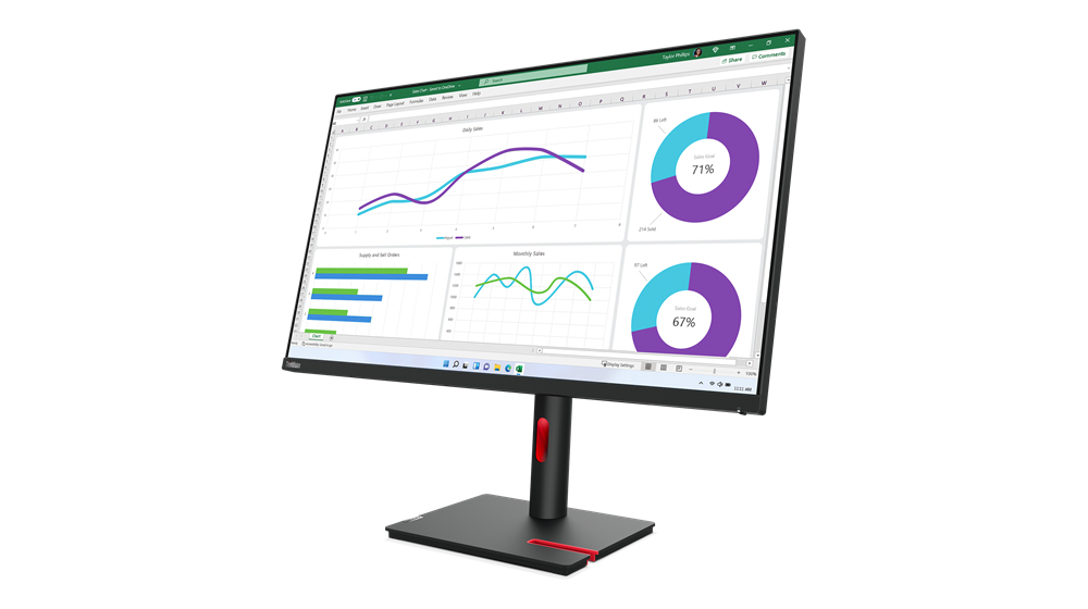 LENOVO Desktop USB-C Monitor - ThinkVision T32h-30 - 32in - 2560x1440 (QHD) - Black - IPS