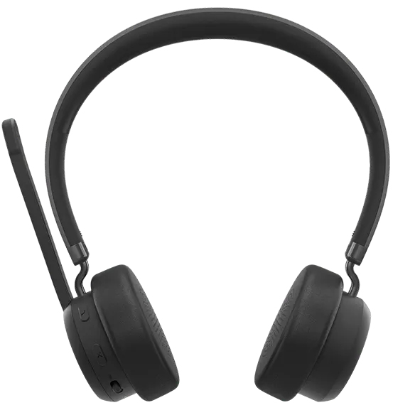 LENOVO Wireless Stereo Headset - Stereo - Bluetooth 5.3 - Black - USB-C to USB-C cable