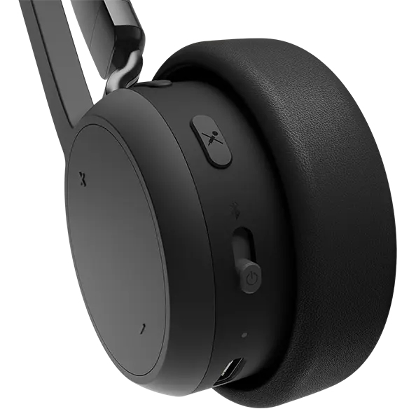 LENOVO Wireless Stereo Headset - Stereo - Bluetooth 5.3 - Black - USB-C to USB-C cable