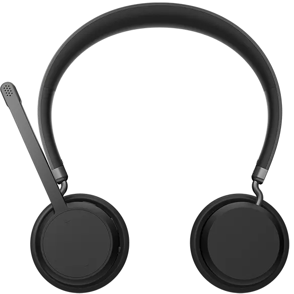 LENOVO Wireless Stereo Headset - Stereo - Bluetooth 5.3 - Black - USB-C to USB-C cable