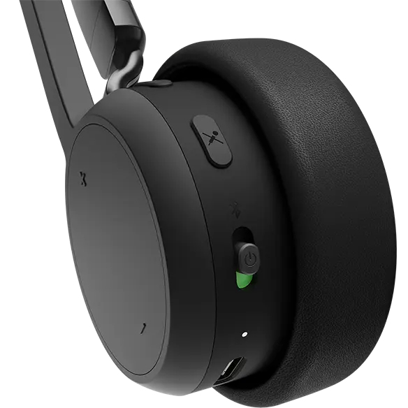 LENOVO Wireless Stereo Headset - Stereo - Bluetooth 5.3 - Black - USB-C to USB-C cable