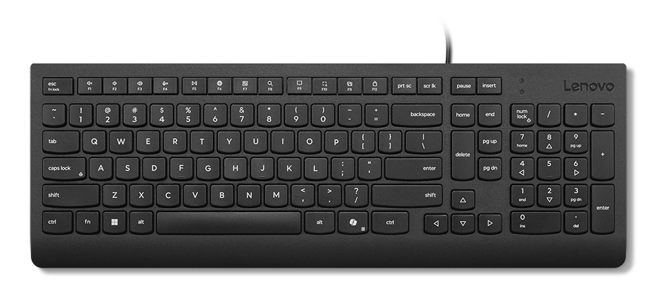 LENOVO Essential Wired Keyboard Black - Qwerty UK