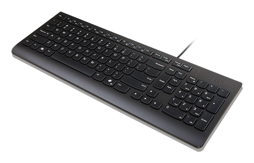 LENOVO Essential Wired Keyboard Black - Qwerty UK