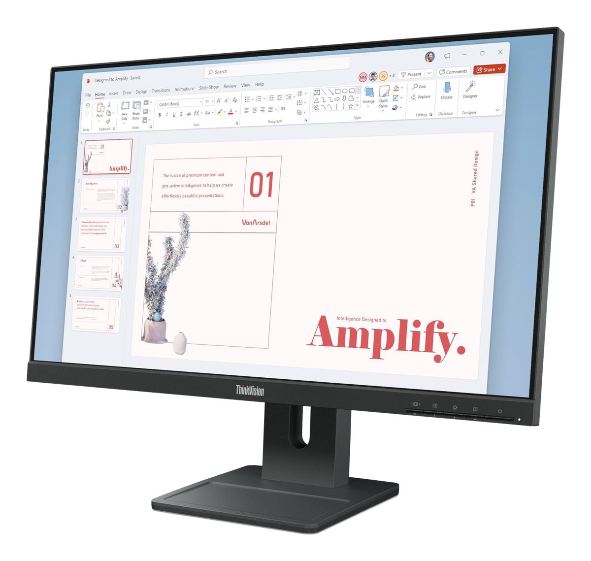 LENOVO Desktop Monitor - E24-40 - 24in - 1920x1080 (Full HD) - 4ms IPS 100Hz Speaker