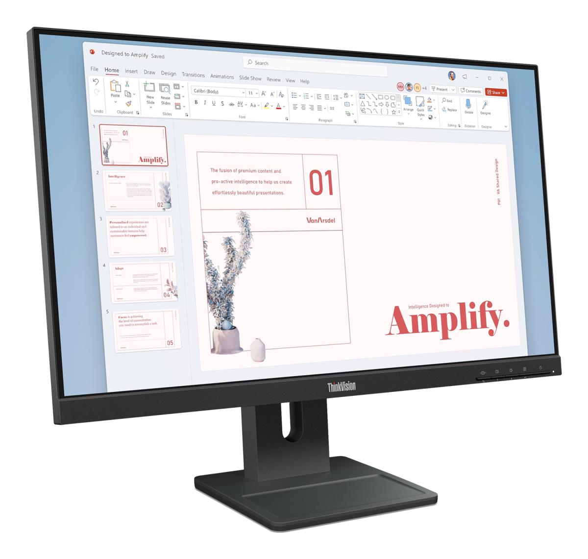 LENOVO Desktop Monitor - E24-40 - 24in - 1920x1080 (Full HD) - 4ms IPS 100Hz Speaker