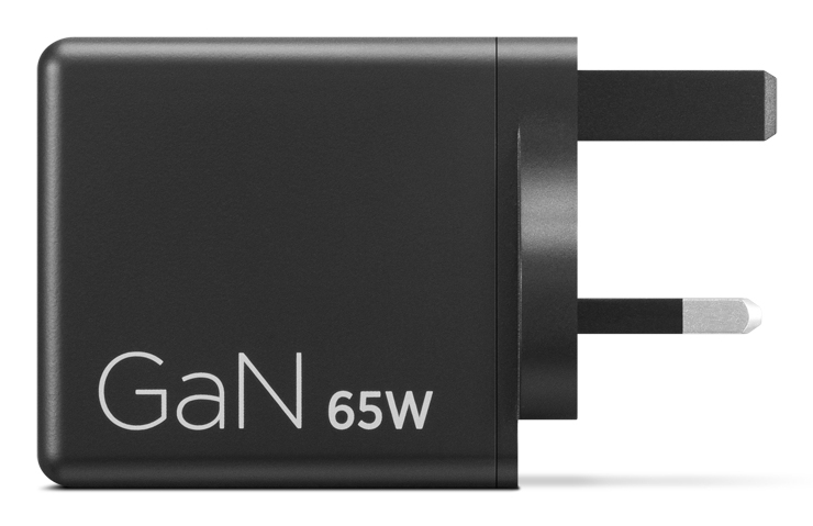 LENOVO Dual USB-C 65W GaN Charger Black - UK