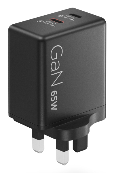 LENOVO Dual USB-C 65W GaN Charger Black - UK