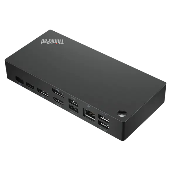 LENOVO ThinkPad Universal USB-C Dock w/ Power Adapter - USB-C / 3x USB 3.2 Gen 2 / 2x USB 2.0 / Audio Jack / 2x DP / HDMI / GbE - 135W Power Delivery - UK