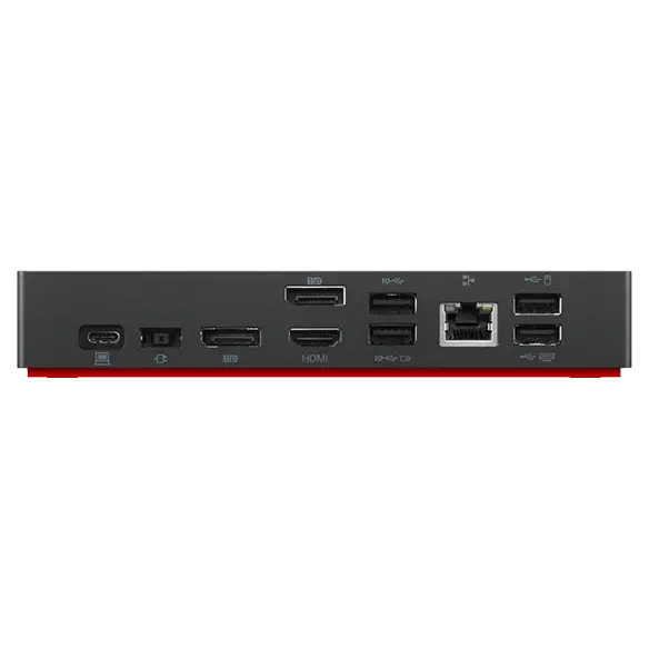 LENOVO ThinkPad Universal USB-C Dock w/ Power Adapter - USB-C / 3x USB 3.2 Gen 2 / 2x USB 2.0 / Audio Jack / 2x DP / HDMI / GbE - 135W Power Delivery - UK