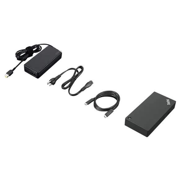 LENOVO ThinkPad Universal USB-C Dock w/ Power Adapter - USB-C / 3x USB 3.2 Gen 2 / 2x USB 2.0 / Audio Jack / 2x DP / HDMI / GbE - 135W Power Delivery - UK