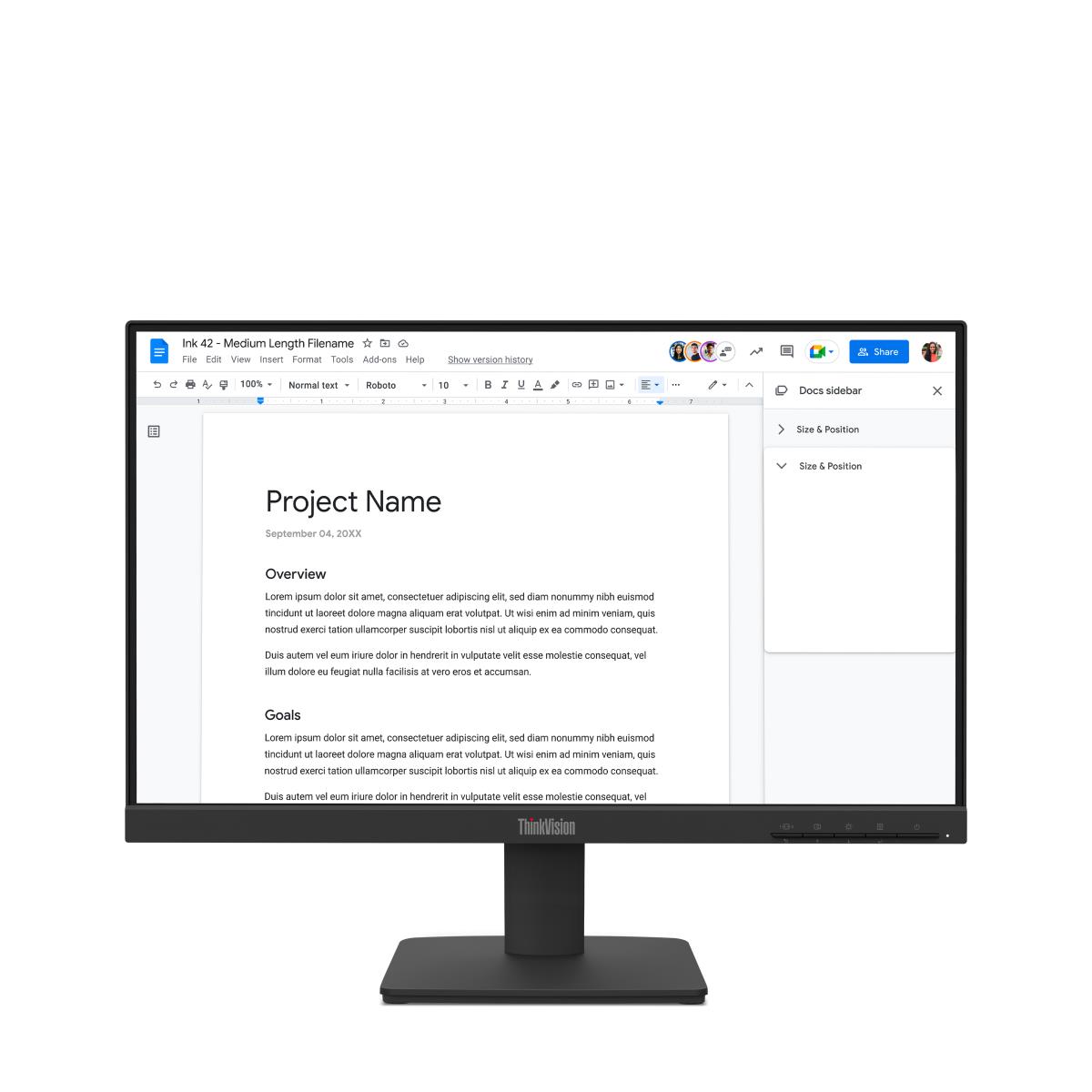LENOVO Desktop Monitor - ThinkVision S22-4e - 22in - 1920x1080 (Full HD) - IPS 4ms