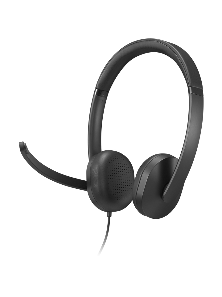 LENOVO Wired VoIP Headset 5000 - Stereo - USB-C/A - Black