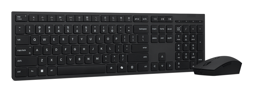 LENOVO Professional Wireless Rechargeable Combo Keyboard and Mouse - Qwerty UK