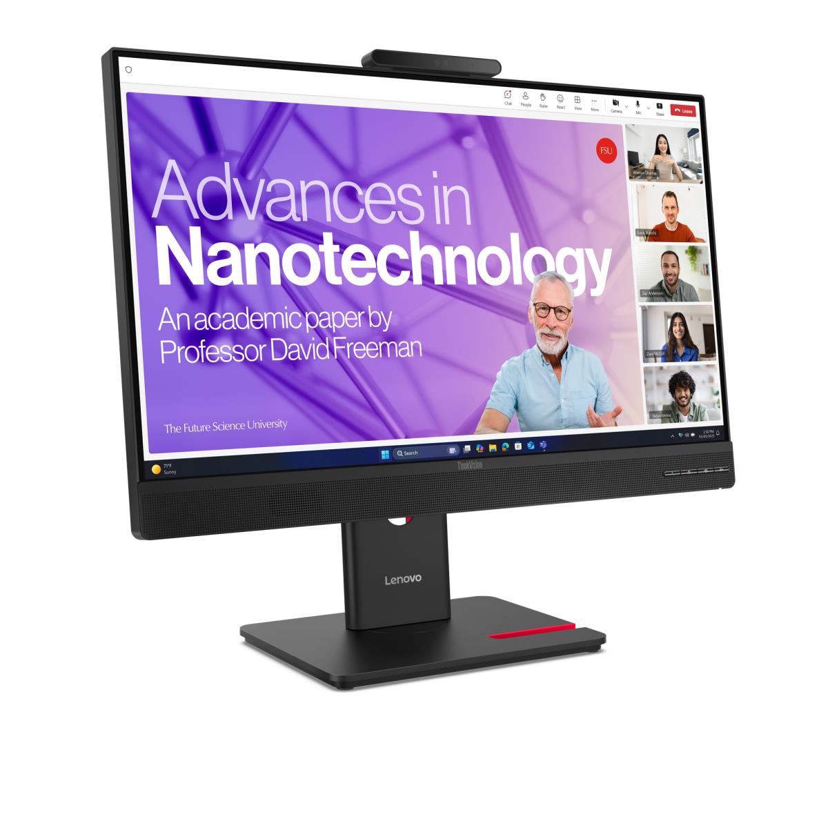 LENOVO VOIP USB-C Monitor - ThinkVision T27QD-4v - 27in - 2560x1440 (QHD) - IPS Teams-certified