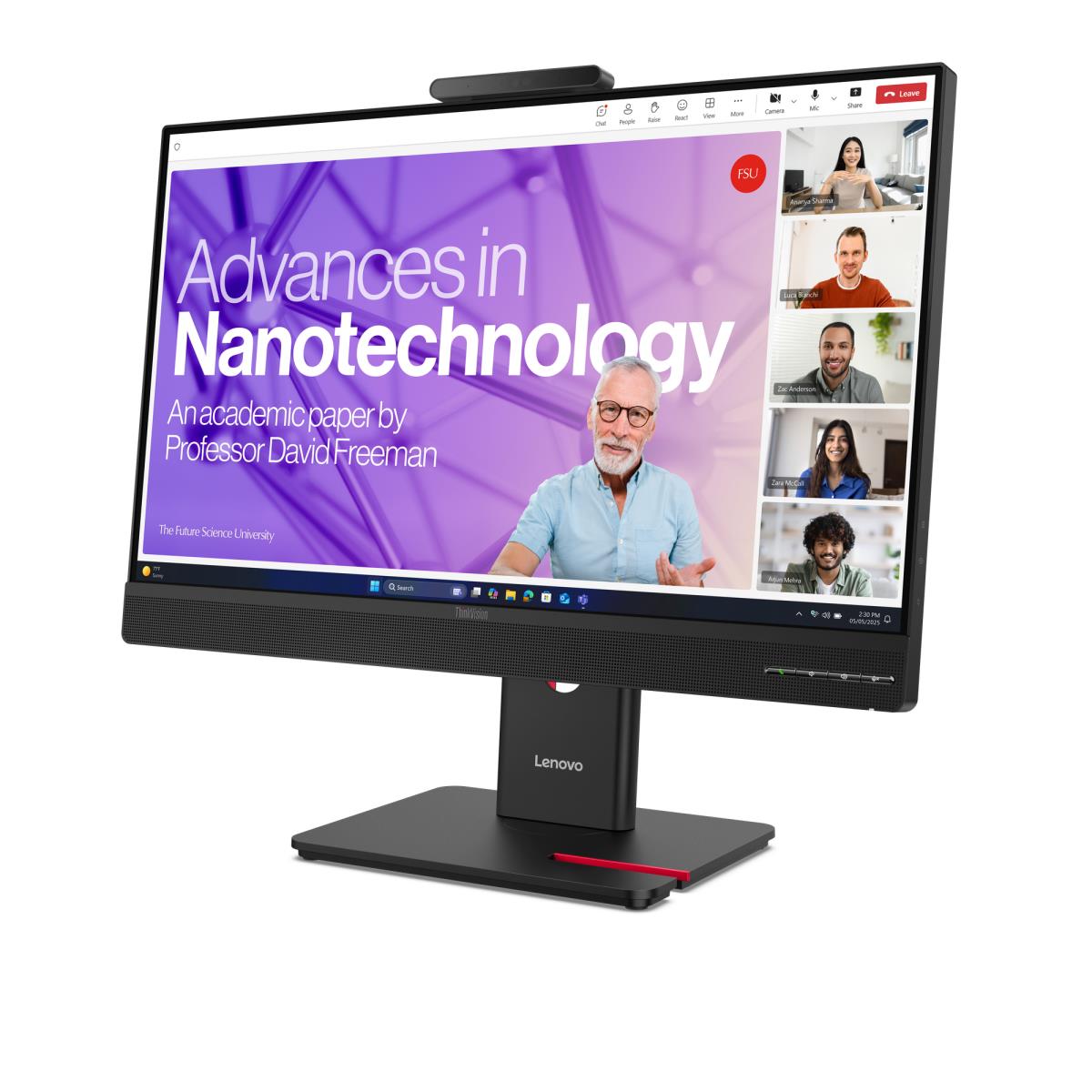 LENOVO VOIP USB-C Monitor - ThinkVision T27QD-4v - 27in - 2560x1440 (QHD) - IPS Teams-certified
