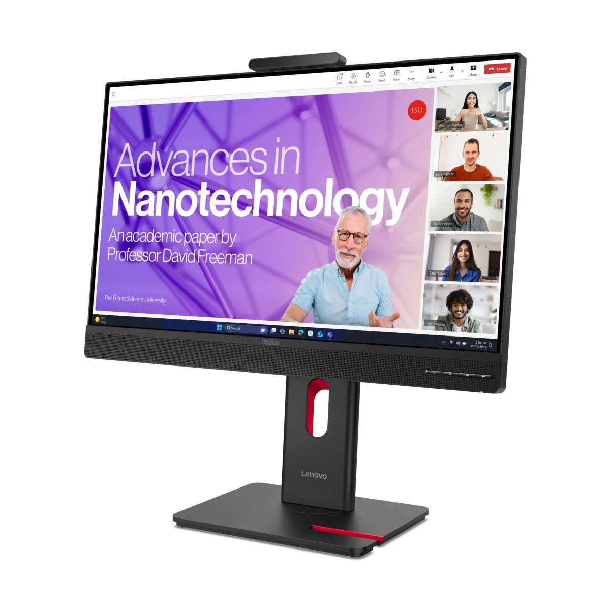 LENOVO VOIP USB-C Monitor - ThinkVision T27QD-4v - 27in - 2560x1440 (QHD) - IPS Teams-certified