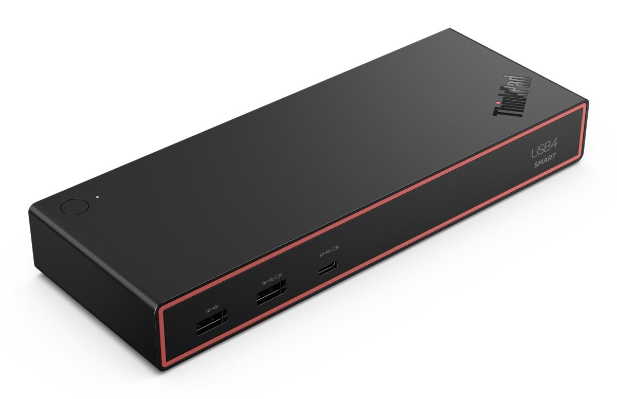 LENOVO ThinkPad USB4 Smart Dock 5500 - 4x USB-A 3.2 Gen 2 / 2x USB-C 3.2 Gen 2 / HDMI 2.1 / DP 1.4 / GbE- 85W USB Power Delivery - UK