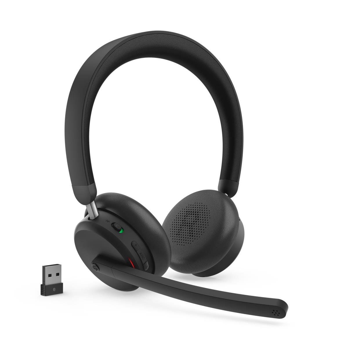 LENOVO Dual-Mode Wireless ANC Headset 6550 - Stereo - Bluetooth 5.3 - Black - USB-A Teams