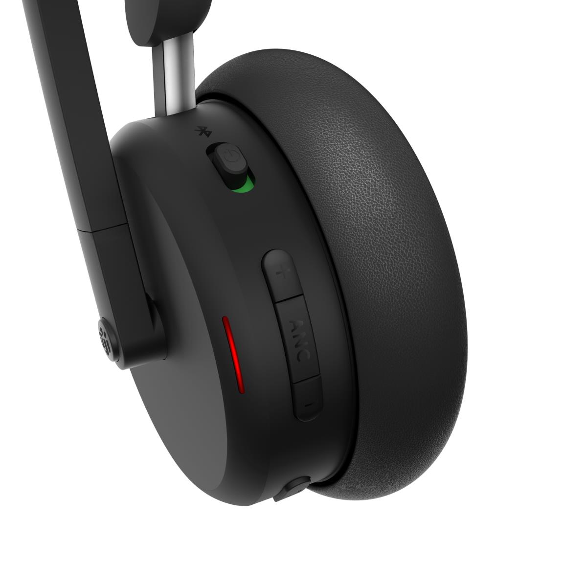 LENOVO Dual-Mode Wireless ANC Headset 6550 - Stereo - Bluetooth 5.3 - Black - USB-A Teams