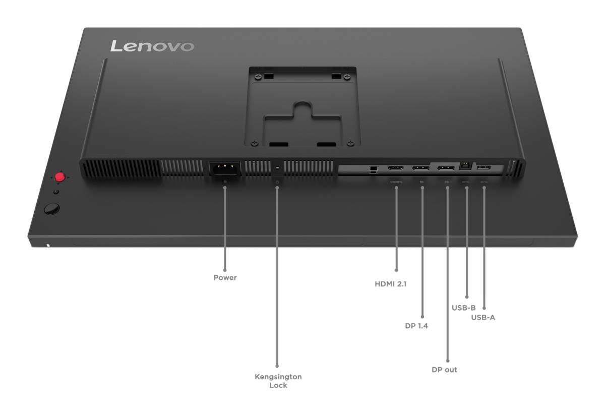 LENOVO Desktop Monitor - P24Q-40 - 24in - 2560x1440 (QHD) - 4ms IPS 120Hz