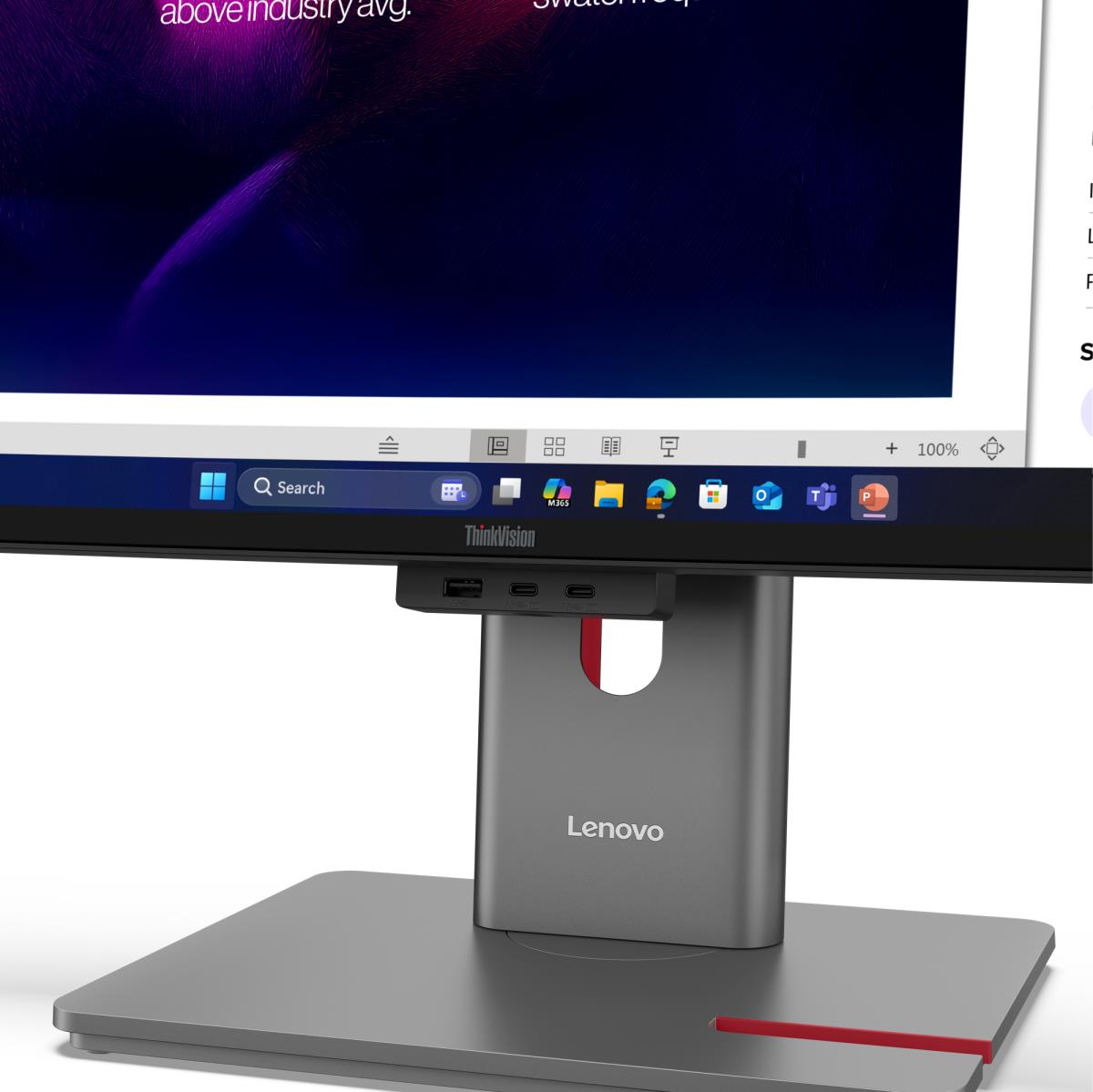 LENOVO Curved USB-C Monitor - ThinkVision P40WD-40 - 40in - 5120x2160 (5K UHD) - IPS