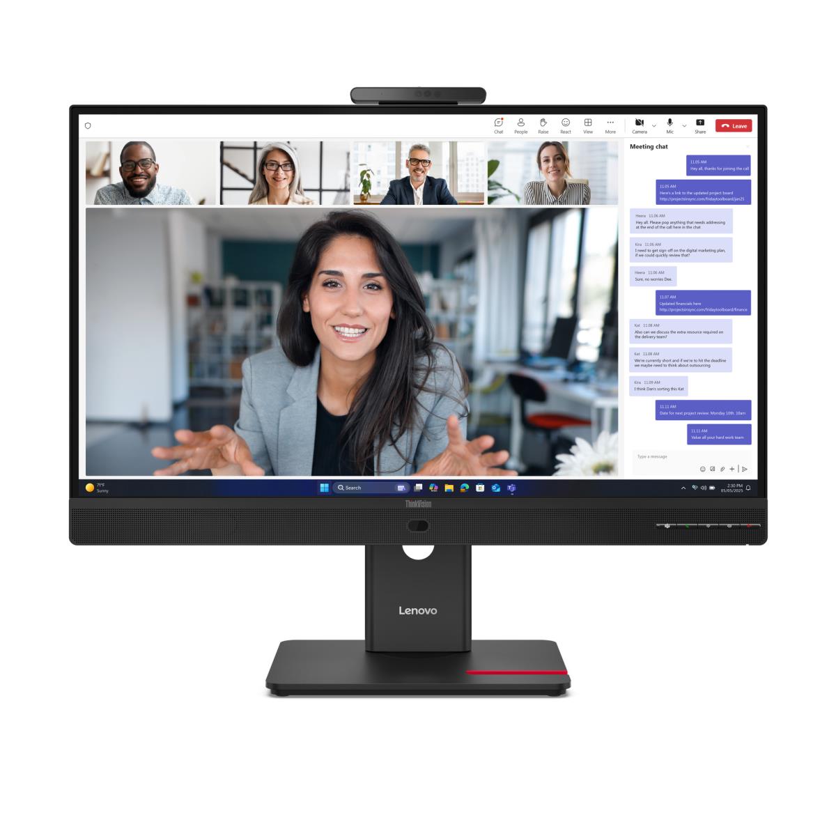 LENOVO Desktop Monitor - ThinkVision T24-4v - 24in- 1920x1080 (Full HD) - IPS