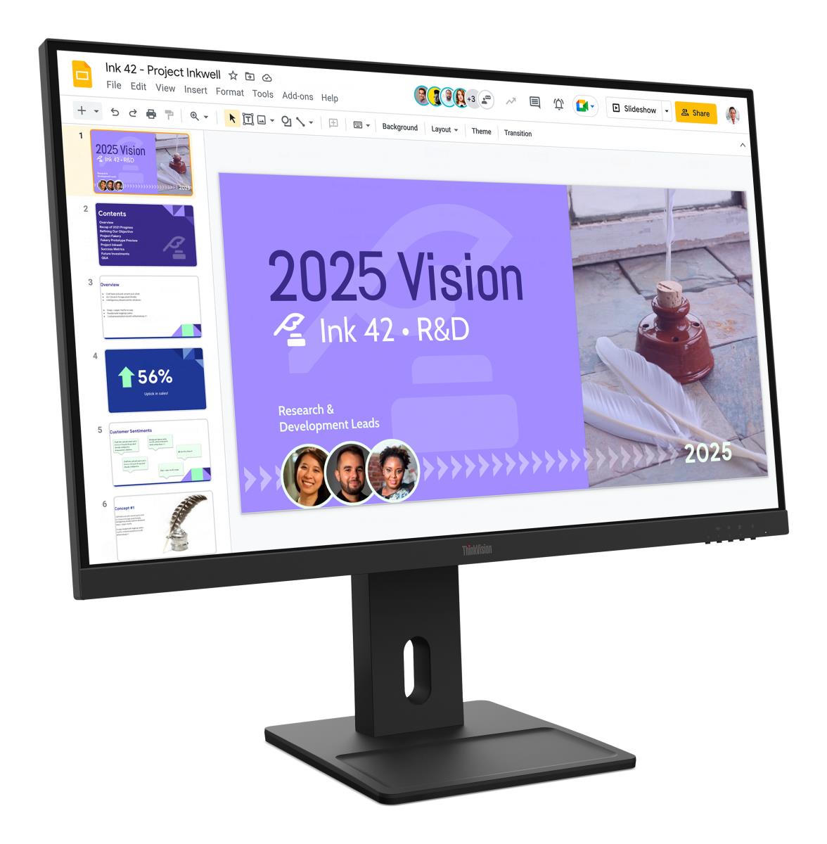 LENOVO Desktop Monitor - ThinkVision E27Q-40 - 27in - 2560x1440 (QHD) - IPS 4ms