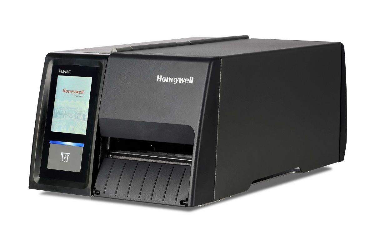 HONEYWELL Label Printer Pm45ca - Full Touch Display - Ethernet - Fixed Hanger - Thermal Transfer - 203dpi - Short Door - Rewinder + Label Taken Sense ( No Pc )