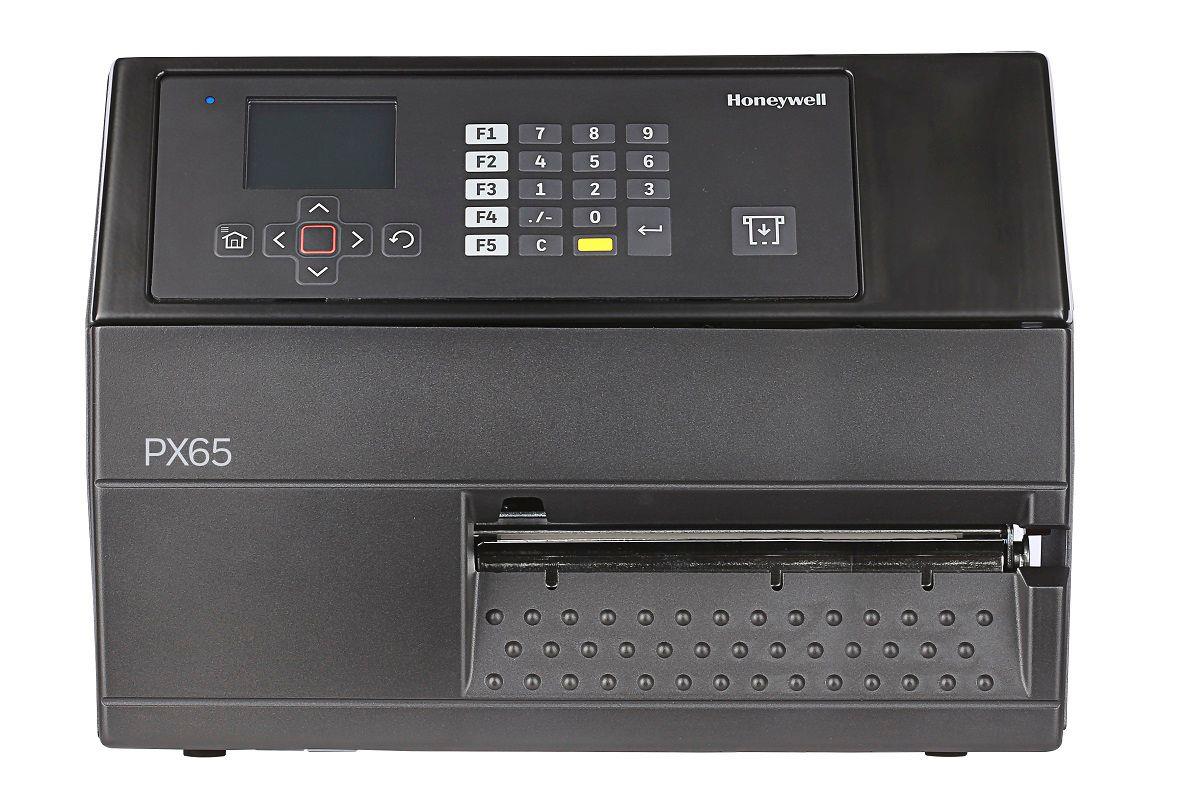 HONEYWELL Barcode Label Printer Px65a - 203dpi Ethernet Rewinder With Labeltaken Sense Tt - Us Eu Power Cord