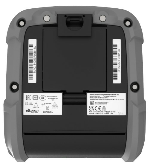HONEYWELL Portable Barcode Printer Rp4f - Bluetooth 5.0 & 802.11a/b/g/n/ac With Battery 4900mah & Linerless Platen Roller