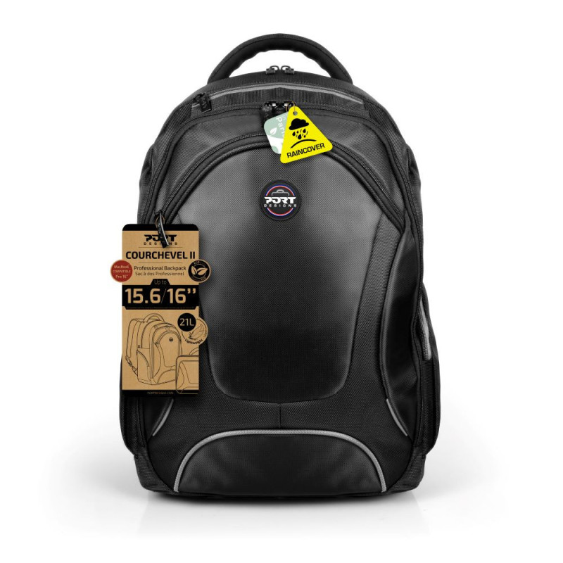 PORT DESIGNS COURCHEVEL - 15.6in Notebook Backpack - Black