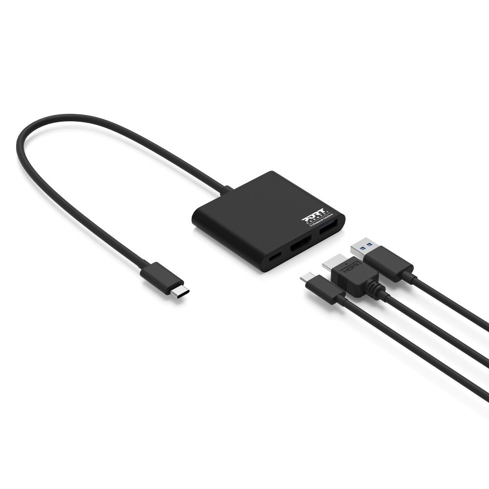 PORT DESIGNS Mini Docking Station USB-c - USB-c / USB-a / Hmdi  - 60w Power delivery
