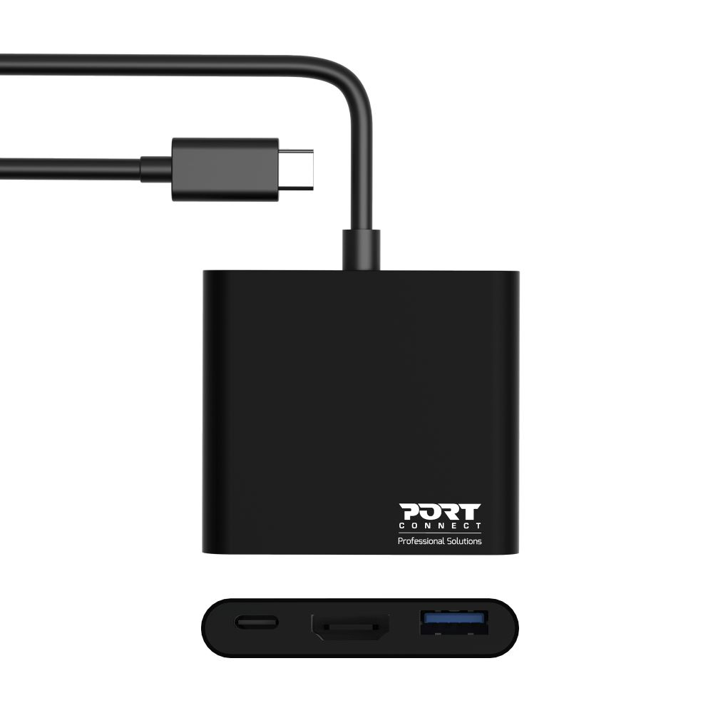 PORT DESIGNS Mini Docking Station USB-c - USB-c / USB-a / Hmdi  - 60w Power delivery