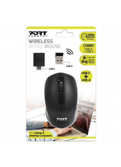 PORT DESIGNS Mouse Wireless Budget Retail