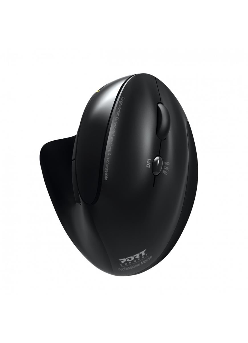 PORT DESIGNS Mouse Ergonomic Rechargeable Bluetooth Right Handed