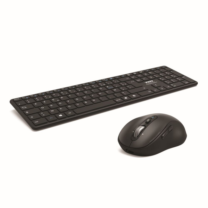 PORT DESIGNS Bundle / Bluetooth Wireless Pack: Rechargeable Keyboard + Mouse Office Pro  - Qwerty Uk