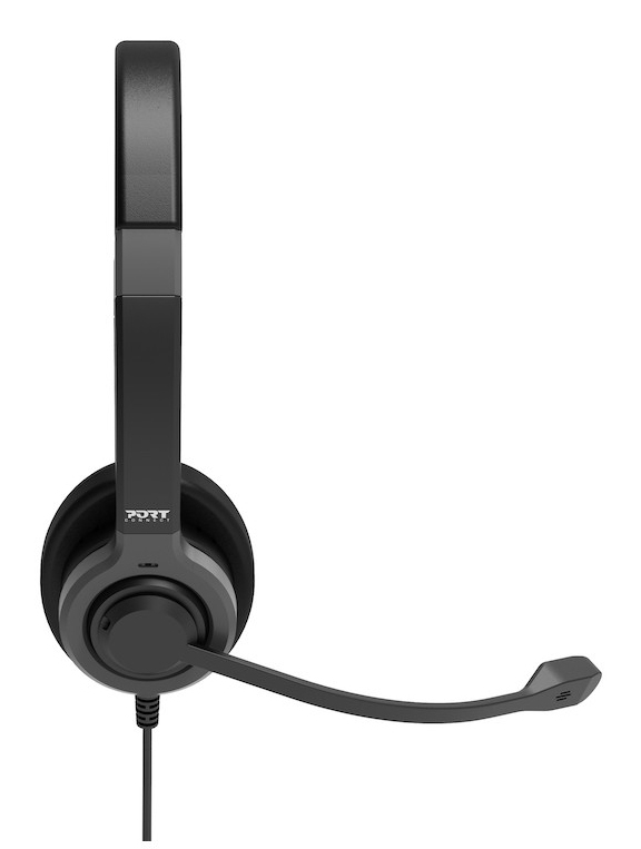 PORT DESIGNS Headphone PRO ON'R 300 - Stereo - USB-A/C - Black