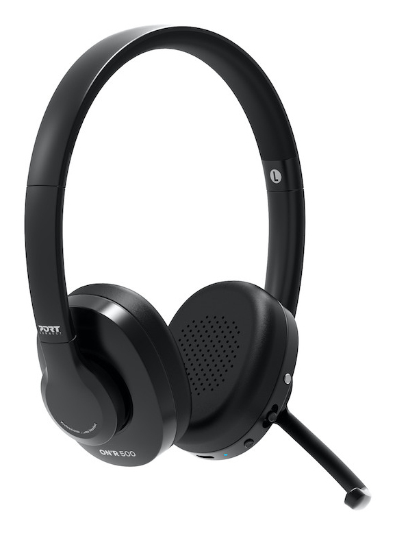 PORT DESIGNS Headphone ON'R 500 -  Stereo - Bluetooth / USB-A/C - Black - Microphone with HVAC